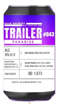 Ugar Trailer 43-  PARADISE  (0,33L) (8 %)