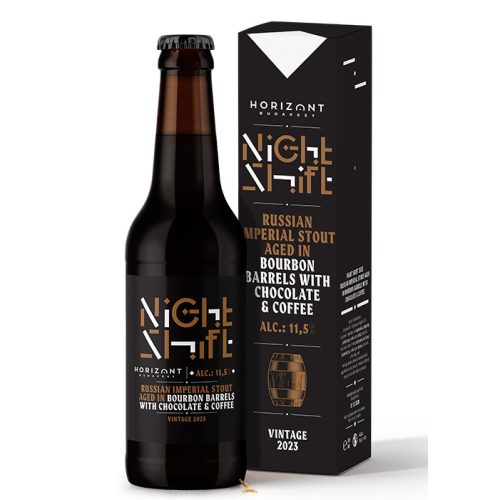 Horizont Night Shift Vintage 2021 Chocolate & Coffee (0,33L) (12.5%)Russian Imperial Stout Bourbon 