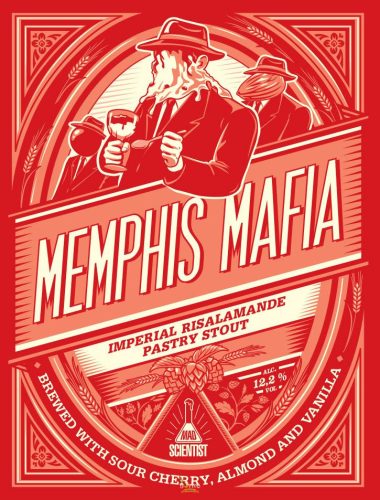 Mad Scientist Memphis Mafia Imperial Risalamande Pastry Stout with Sour Cherry, Almond