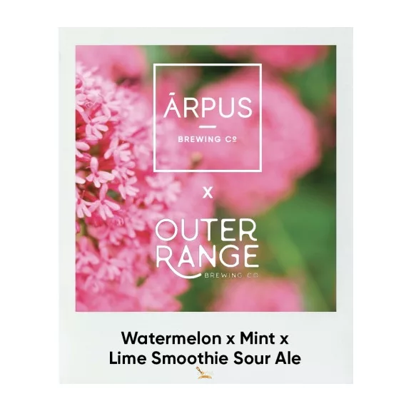 Ārpus Brewing Co. /w Outer Range Brewing Co Watermelon X Mint X Lime Smoothie Sour Ale   (0,44) (4,5 %)