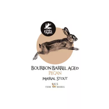   Fehér Nyúl From the Barrel Bourbon Barrel Aged Pecan Imperial Stout  /hordóérlelt/  (0,33L) (14,3%)