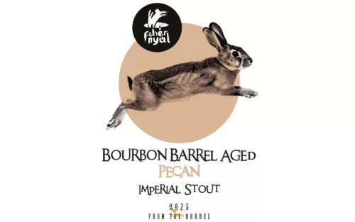 Fehér Nyúl From the Barrel Bourbon Barrel Aged Pecan Imperial Stout  /hordóérlelt/  (0,33L) (14,3%)