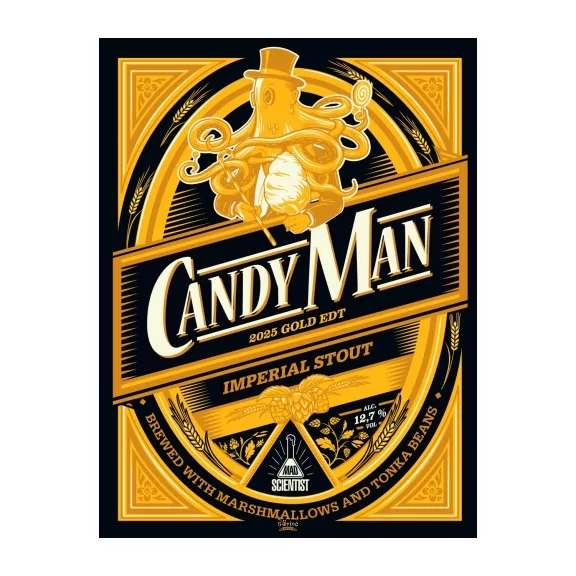 Mad Scientist Candy Man Gold Edition (0,33L) (12,7%) Mad Scientist Candy Man Gold Edition (0,33L) (12,7%)