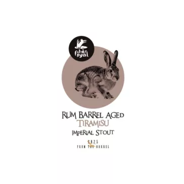   Fehér Nyúl From the Barrel Rum Barrel Aged Tiramisu Imperial Stout  /hordóérlelt/  (0,33L) (13%)