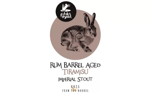 Fehér Nyúl From the Barrel Rum Barrel Aged Tiramisu Imperial Stout  /hordóérlelt/  (0,33L) (13%)