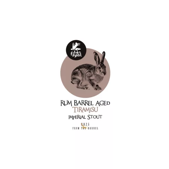 Fehér Nyúl From the Barrel Rum Barrel Aged Tiramisu Imperial Stout /hordóérlelt/ (0,33L) (13%) Fehér Nyúl From the Barrel Rum Barrel Aged Tiramisu Imperial Stout /hordóérlelt/ (0,33L) (13%)