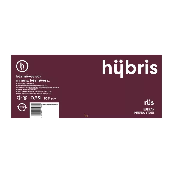 Hübris rüs (0,33 ) (10 %) Hübris rüs (0,33 ) (10 %)