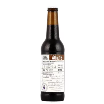   Szent András Teszt András Alfa. 15  - imperial pastry stout kókusszal és csokoládéval  (0,33L) (9%)