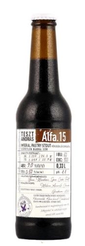 Szent András Teszt András Alfa. 15  - imperial pastry stout kókusszal és csokoládéval  (0,33L) (9%)