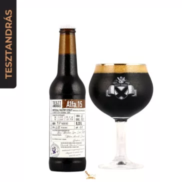   Szent András Teszt András Alfa. 15  - imperial pastry stout kókusszal és csokoládéval  (0,33L) (9%)