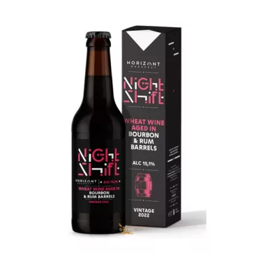 Horizont Night Shift Vintage 2022 /Wheat Wine bourbon és rumos hordóban érlelve