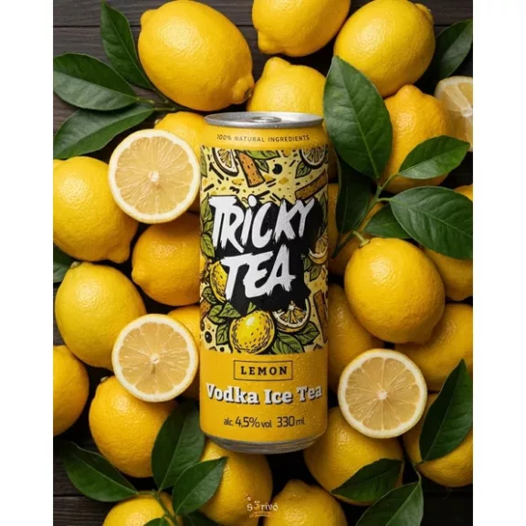 Horizont - TRICKY TEA  Lemon - VODKÁS ICE TEA Citrom (0,33L) (4,5%)