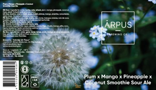 Ārpus Brewing Co. - Plum x Mango x Pineapple x Coconut Smoothie Sour Ale   (0,44) (4,5 %)