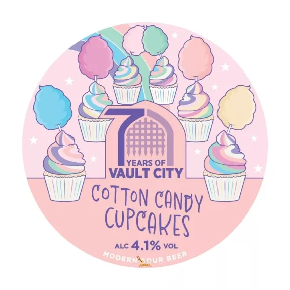 Vault City Brewing Cotton Candy Cupcakes Sour (0,44) (4,1 %) Vault City Brewing Cotton Candy Cupcakes Sour (0,44) (4,1 %)