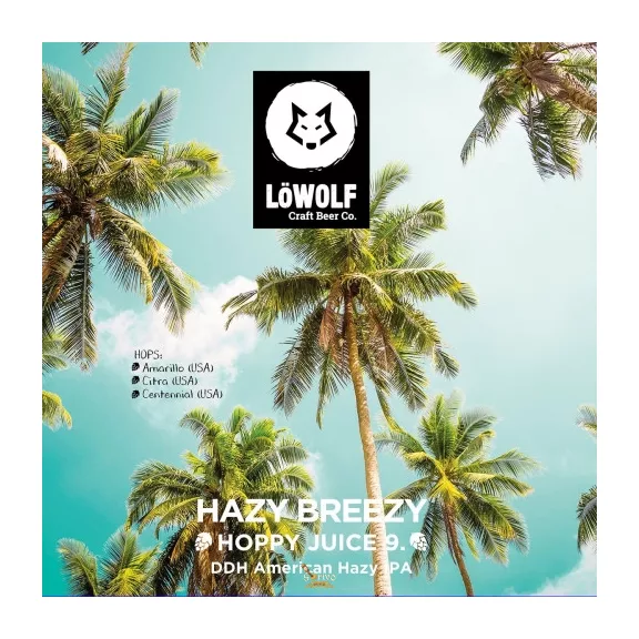 LöWOLF - HOPPY JUICE  - Hazy Breezy   (0,44L) (6.2 %)