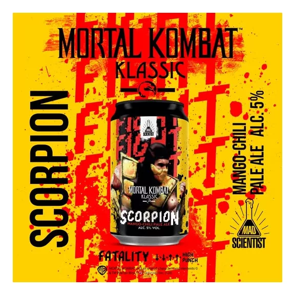 Mad Scientist Mortal Kombat - SCORPION (0,33L) (5 %) Mad Scientist Mortal Kombat - SCORPION (0,33L) (5 %)