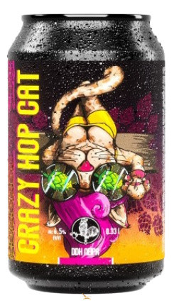 Vaskakas Sörfőzde CRAZY HOP CAT DDH NEIPA (0,33L) (6,5%)