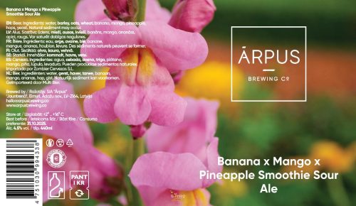 Ārpus Brewing Co. - Banana x Mango x Pineapple Smoothie Sour Ale  (0,44) (4,5 %)
