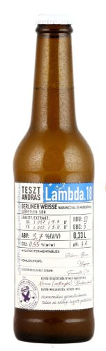 Szent András Teszt András Lambda  18  (narancs mandarin berliner weisse) (0,33L) (3,7 %)