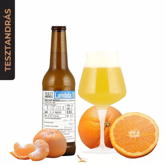 Szent András Teszt András Lambda 18 (narancs mandarin berliner weisse) (0,33L) (3,7 %) Szent András Teszt András Lambda 18 (narancs mandarin berliner weisse) (0,33L) (3,7 %)