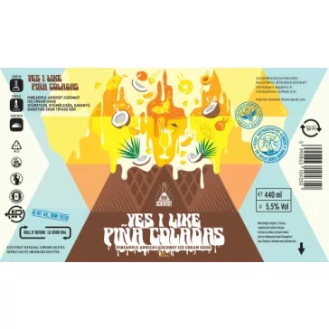   Mad Scientist Yes I Like Piña Coladas Pastry Sour  (0,44) (5,5 %)