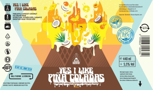 Mad Scientist Yes I Like Piña Coladas Pastry Sour  (0,44) (5,5 %)