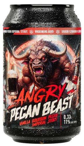 Vaskakas Sörfőzde Angry Pecan Beast Vanilla Bourbon Pecan Stout  (0,33L) (11 %)