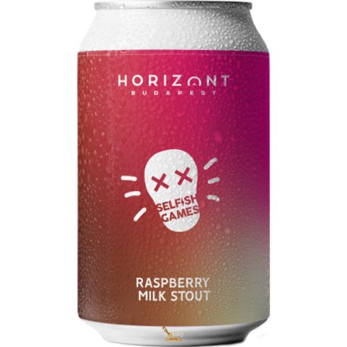 Horizont Selfish Games Raspberry Milk Stout (0,33L) (7%)Málnás-Csokis Milk Stout