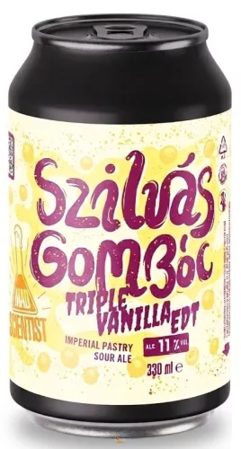 M10 SCIENTIST  Pastry  - Mad Scientist Szilvás Gombóc Triple Vanilla EDT  (0,33L) (11%)
