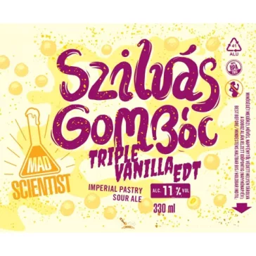   M10 SCIENTIST  Pastry  - Mad Scientist Szilvás Gombóc Triple Vanilla EDT  (0,33L) (11%)
