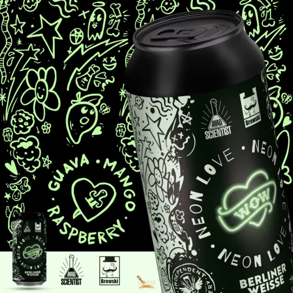 Mad Scientist x Brewski - Neon Love -  Sour  (0,44) (4,3 %)