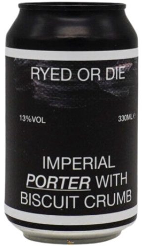 Fraktaal x HopTails x Reketye Ryed or Die Imperial porter  (0,33L) (13 %)