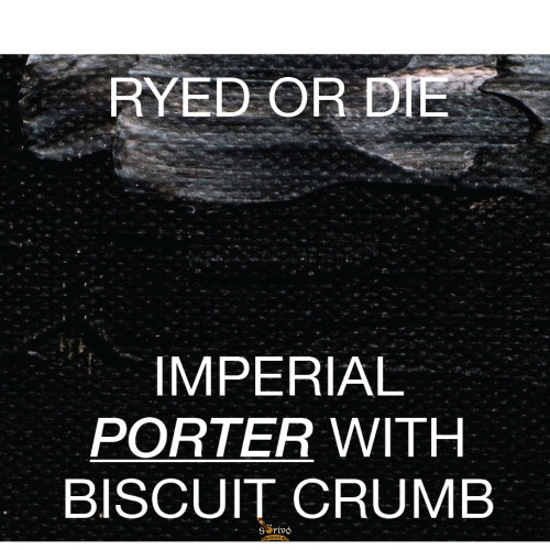 Fraktaal x HopTails x Reketye Ryed or Die Imperial porter  (0,33L) (13 %)