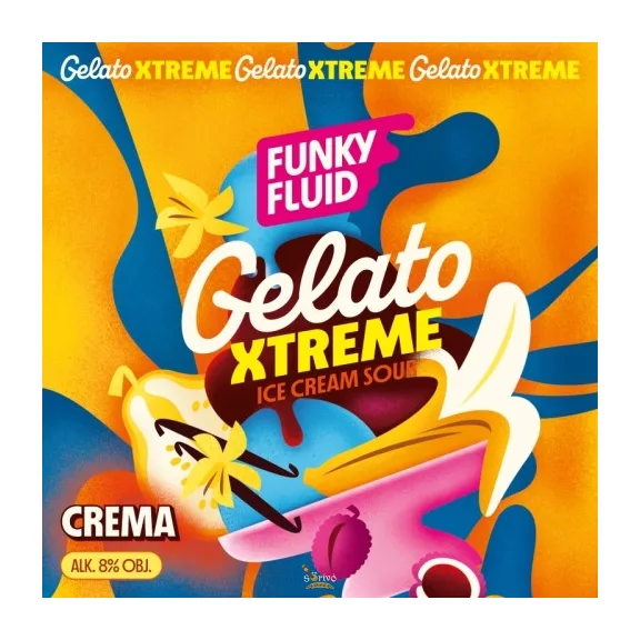 Funky Fluid  /w Vault City -Gelato: Crema  Smoothie Sour  (0,5) (8 %)