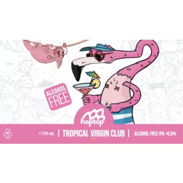   HopTop Brewery - Tropical Virgin Club - Alkoholmentes IPA   (0,33) (0 %)