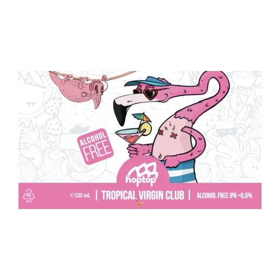 HopTop Brewery - Tropical Virgin Club - Alkoholmentes IPA   (0,33) (0 %)