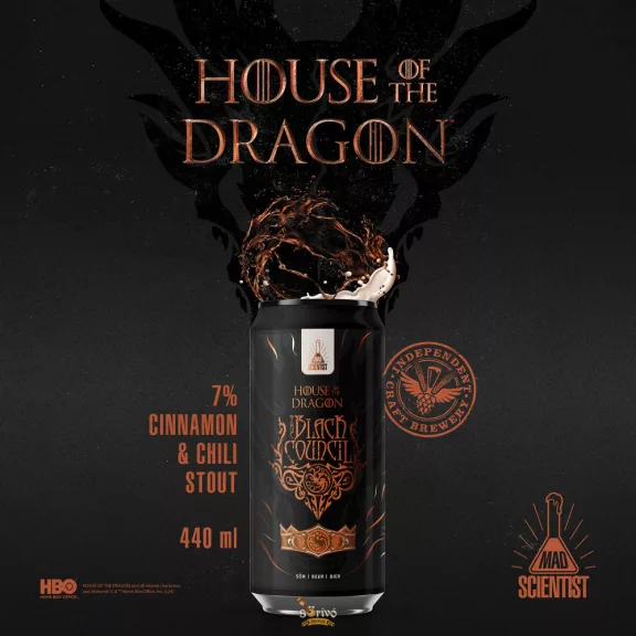 Mad Scientist  House of the Dragon - The Black Council Stout (0,44L) (7%)