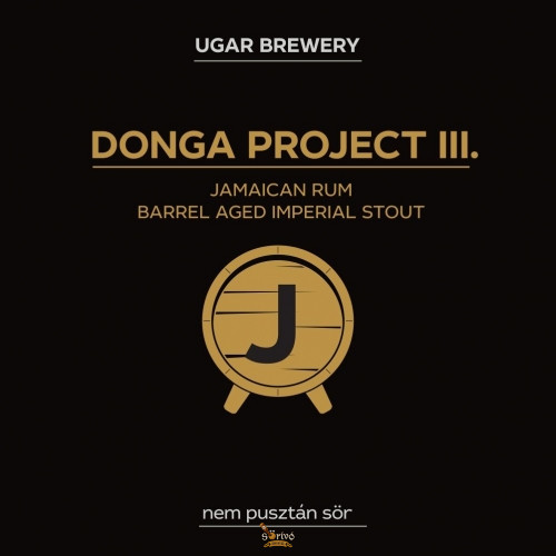 Ugar Donga Project III - Jamaican Rum Barrel Aged Imperial Stout  (0,33L)  (12,5 %)