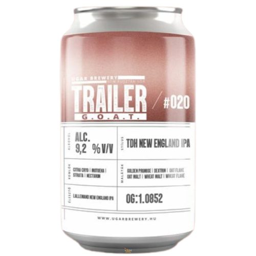 Ugar Trailer 20 -  G.O.A.T.  TDH NEIPA  (0,33L) (9,2 %)