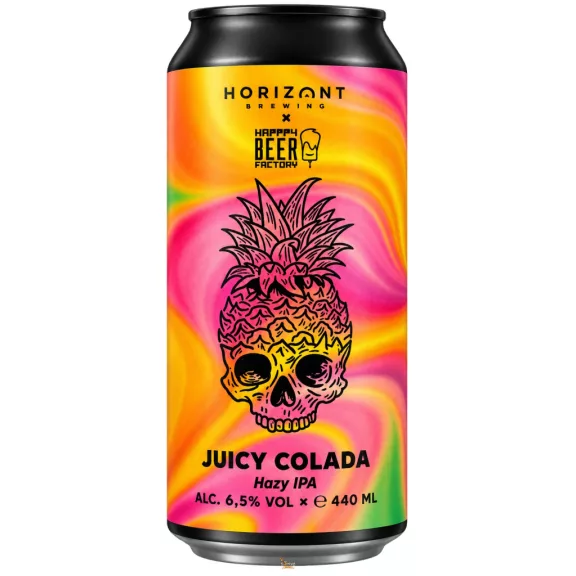 Horizont x Happpy Beer Factory - Juicy Colada - Hazy IPA (0,44L) (6,5 %) Horizont x Happpy Beer Factory - Juicy Colada - Hazy IPA (0,44L) (6,5 %)