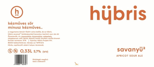 Hübris savanyü2 apricot sour ale  (0,33 ) (5,7 %)