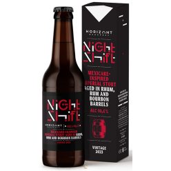   Horizont Night Shift Vintage 2023 /  Mexicake-Inspired Imperial Stout Rum, Rhum & Bourbon hordóban érlelve (0,33L) (10.3%)