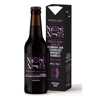   Horizont Night Shift Vintage 2023 / Wheat Wine Bourbon és Tennessee  /hordóérlelt/ (0,33L) (12,1%)