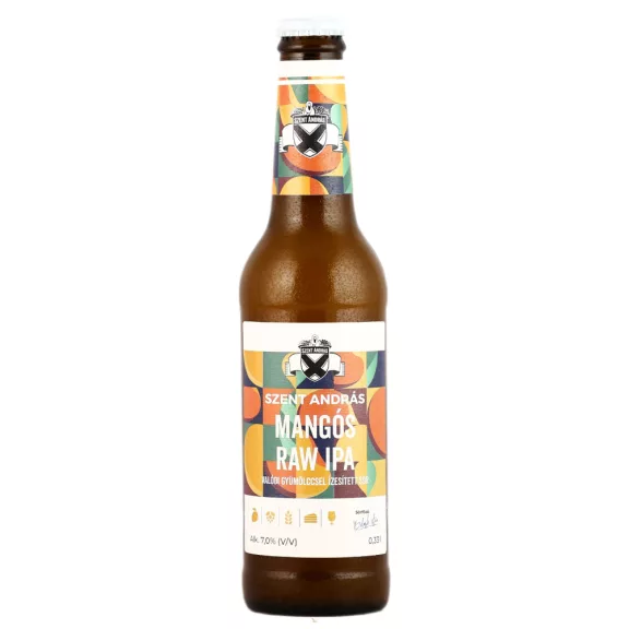 Szent András MANGÓS RAW IPA (0,33L) (7%) Szent András MANGÓS RAW IPA (0,33L) (7%)