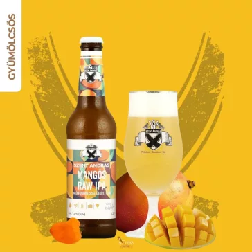 Szent András MANGÓS RAW IPA  (0,33L) (7%)