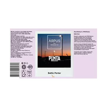 Ārpus Brewing x PINTA Baltic Porter  (0,44) (9 %)
