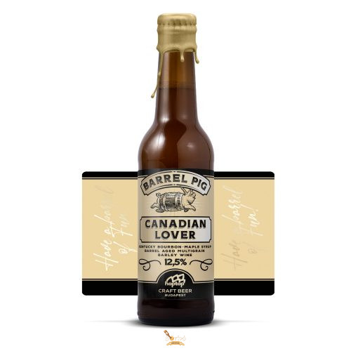 Hoptop Canadian Lover - multigrain barley wine /barrel pig series hordóérlelt/ (0,33L) (12,5 %)