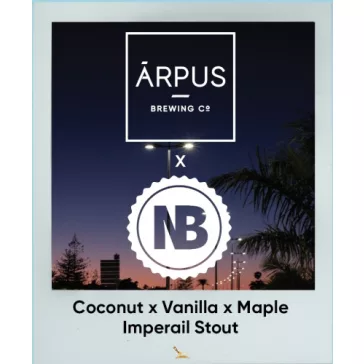   Ārpus Brewing Co. collab Nerdbrewing Coconut  Vanilla  Maple Imperial Stout   (0,44) (12 %)