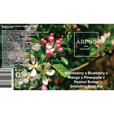   Ārpus Brewing Co. - Blackberry x Blueberry x Mango x Pineapple x Peanut Butter - Smoothie Sour Ale    (0,44) (4,5 %)