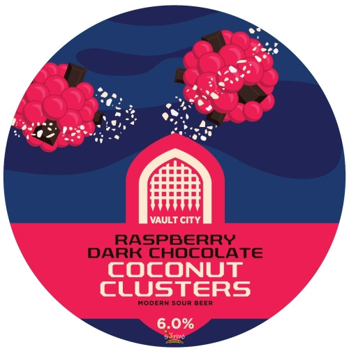 Vault City Raspberry Dark Chocolate Coconut Cluster s Sour (0,44) (6 %)